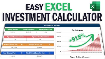How to Create an Investment Growth Calculator in Excel | Predict Your Account Value