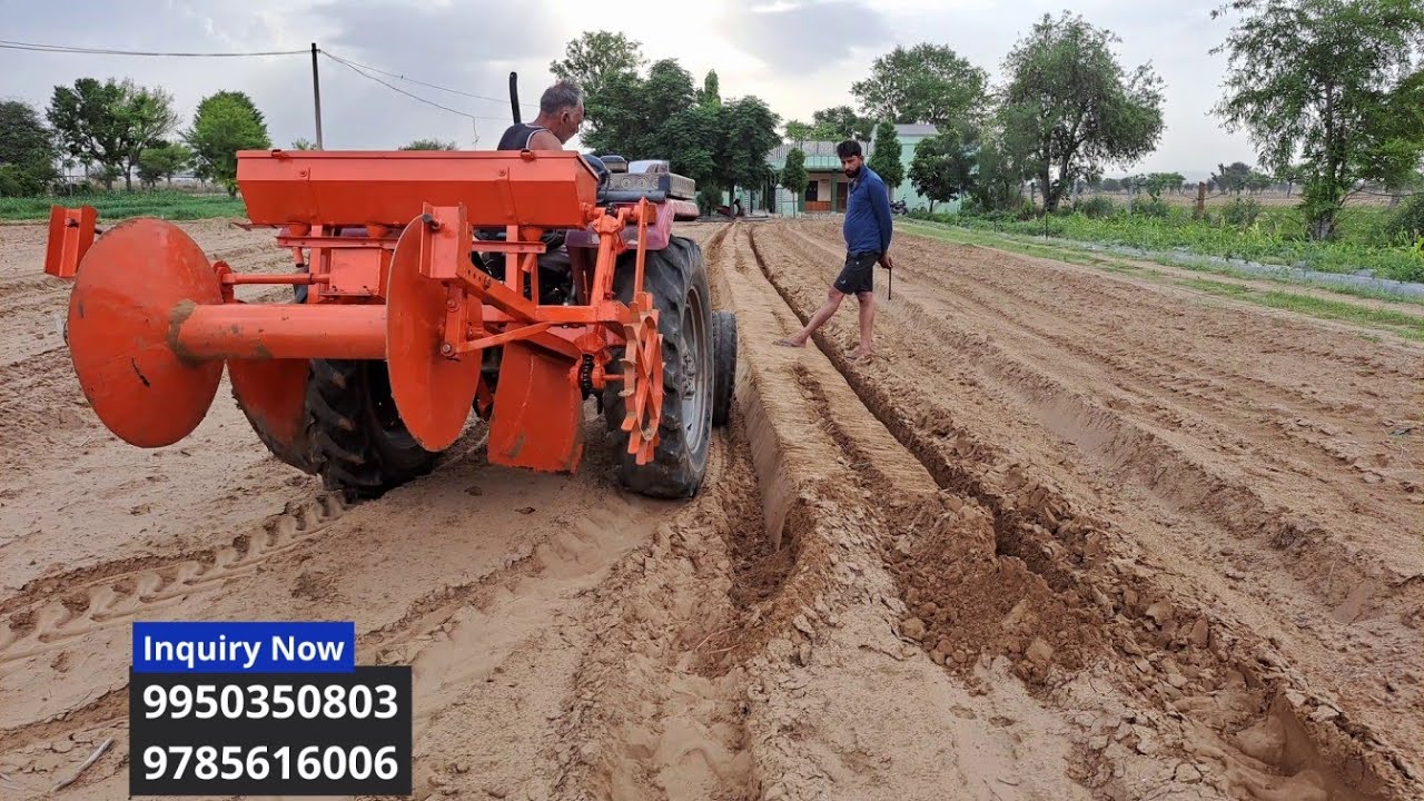 गजब बेड मेकर मशीन देखें विडियो | Adjustable Bed maker tractor attachment with fertilizer