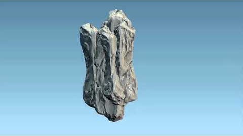 The Desert Swamp | Unity Environment WIP 04 | LowPoly Rock Cluster AO & Normal Map