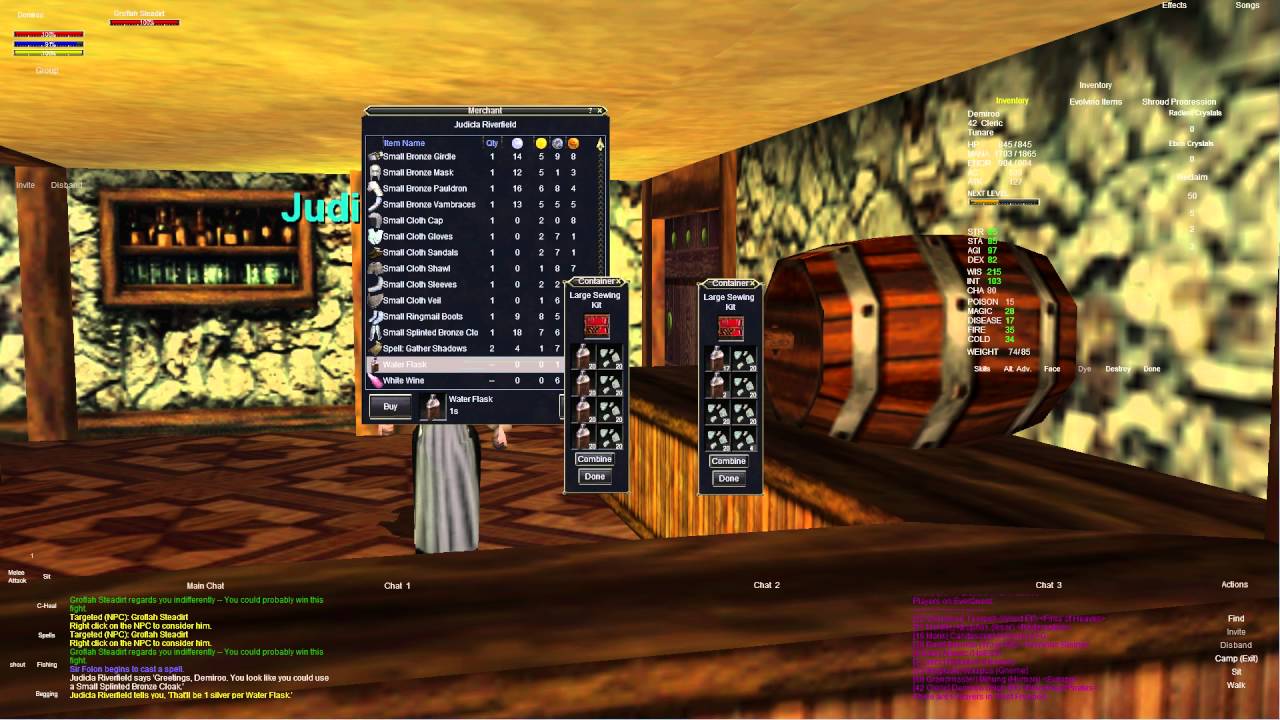 Everquest old school Part 1 Blacksmithing Skill 0 21 Freeport