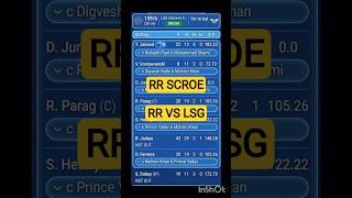 RR SCORE l Today IPL Match LSG VS RR l Fan made #highlights #ipl #shorts
