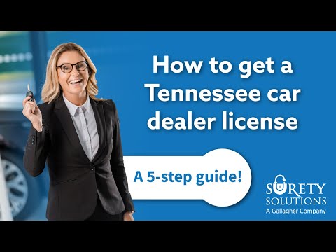 How To Get A Dealers License In Tennessee