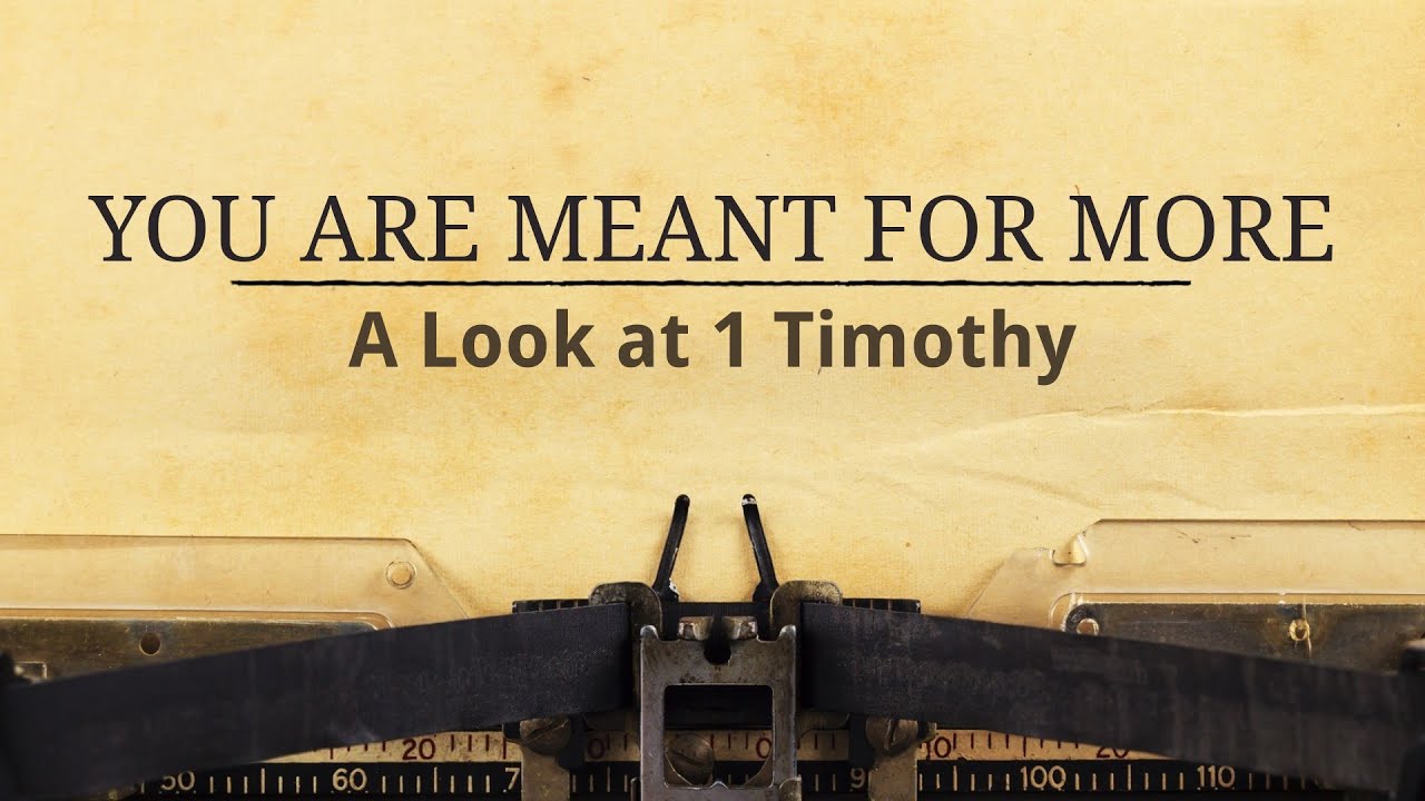 1 Timothy 1 - YouTube
