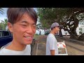 スーパージャンクなパイプラインでただ1人練習してるサーファーがいました。。。。【＃1CT予想パイプ】