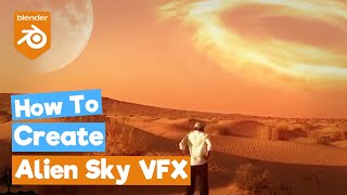 Blender Compositing VFX Tutorial : How to create an Alien Sky (Node Editor) screenshot 5