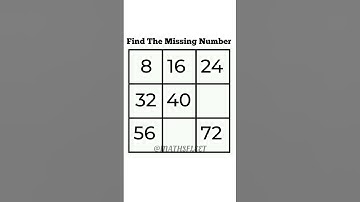 Find the Missing Number #shorts