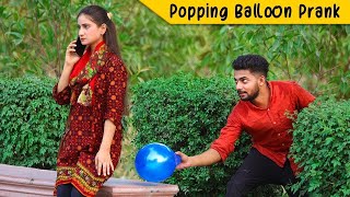 Popping Balloon Prank On Cute Girls Crazy Prank