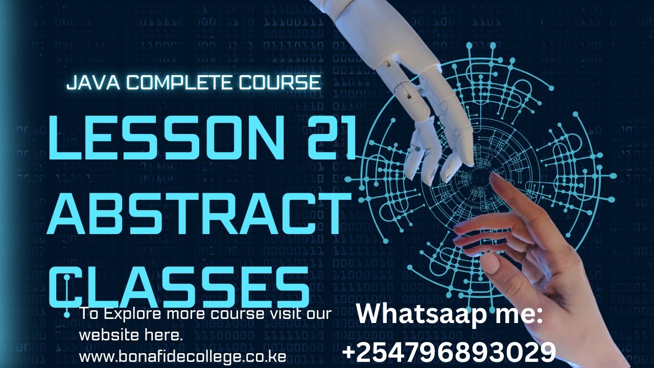 Java Complete Course: 21: Abstract Classes - YouTube