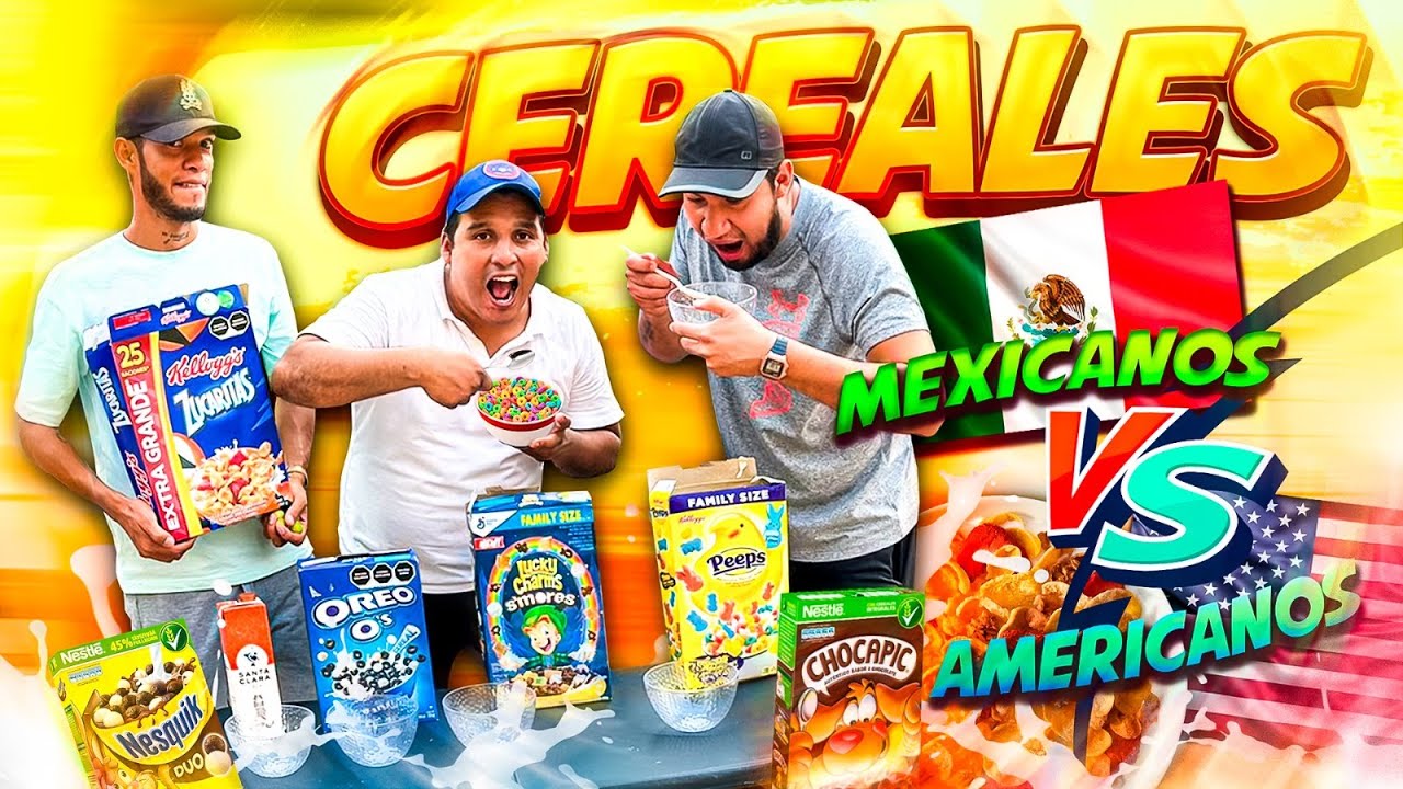 🥛PROBANDO CEREALES MEXICANOS  y AMERICANOS  CON RETOJORJAIS 🥣