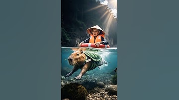 Tập 5 : Capybara | cáp bi thông minh cứu bà lão bị đuối nước #cappybara #shortvideo #nhimttkids