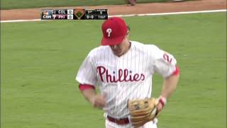 2013/08/21 Utley's nice play