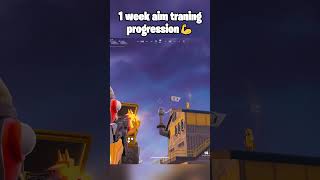 1 Week Aimtraining Progress 🤯 #shorts