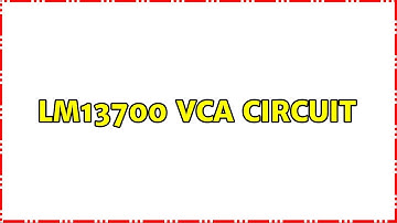 LM13700 VCA circuit