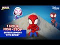 1 hour non stop entertainment with spidey  marvels spidey and his amazing friends  disney india