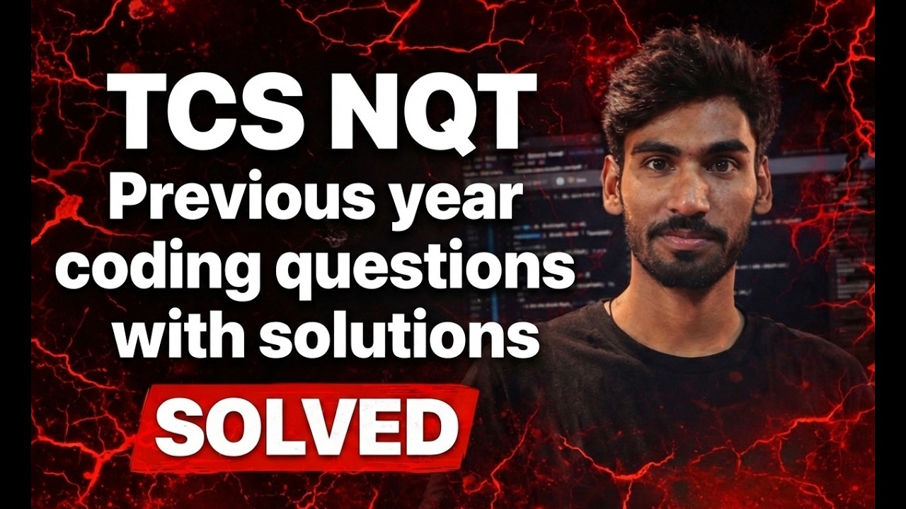 TCS NQT Coding Questions Solved with Code | Previous Year Questions | TCS Preparation 2025