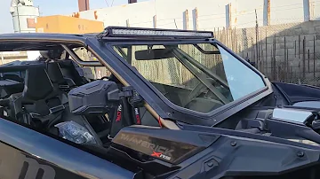 Can am x3 Max custom roll cage with amazon windshield