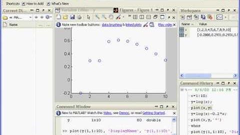 MATLAB Tutorial   02 Working in The Development Environment