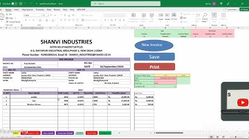 Fully Automated Excel Invoice Software to Create GST BILL in Excel