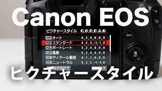 Canon EOSカメラ ピクチャースタイル設定方法【簡易RAWデータセッティング他】