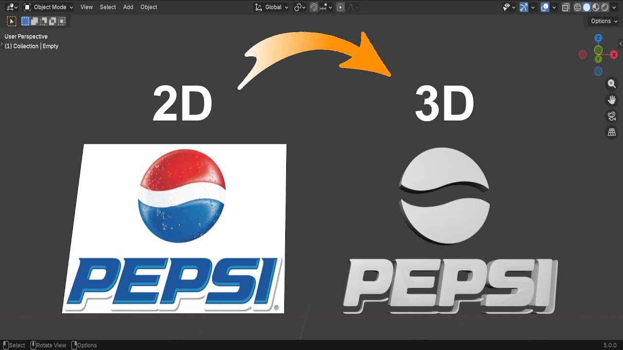 Convert Any 2D Image to 3D Fast in Blender 5 - YouTube
