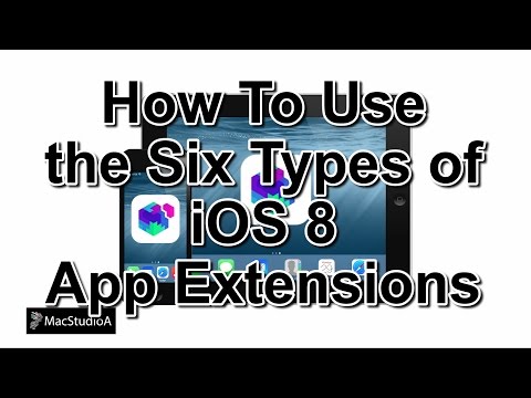 6 가지 유형의 iOS 8 앱 확장을 사용하는 방법