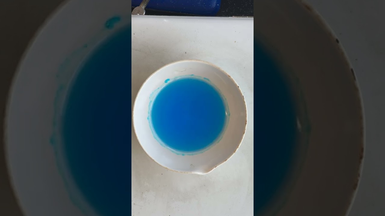 Copper Sulfate Solution Evaporation