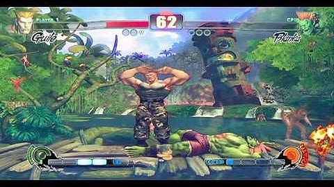 SFIV - Guile (ME) vs Blanka and Zangief (CPU @ Hardest Difficulty) - 5 Rounds - Video 20 - [HQ]