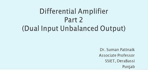 Differential Amplifiers Part 2