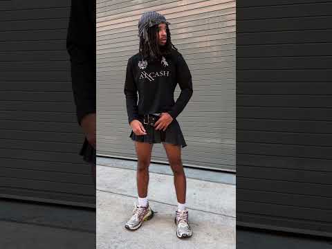 Guys Wearing Miniskirts A New Fashion Trend In Atlanta Fashion Miniskirts Mensfashion Atl 