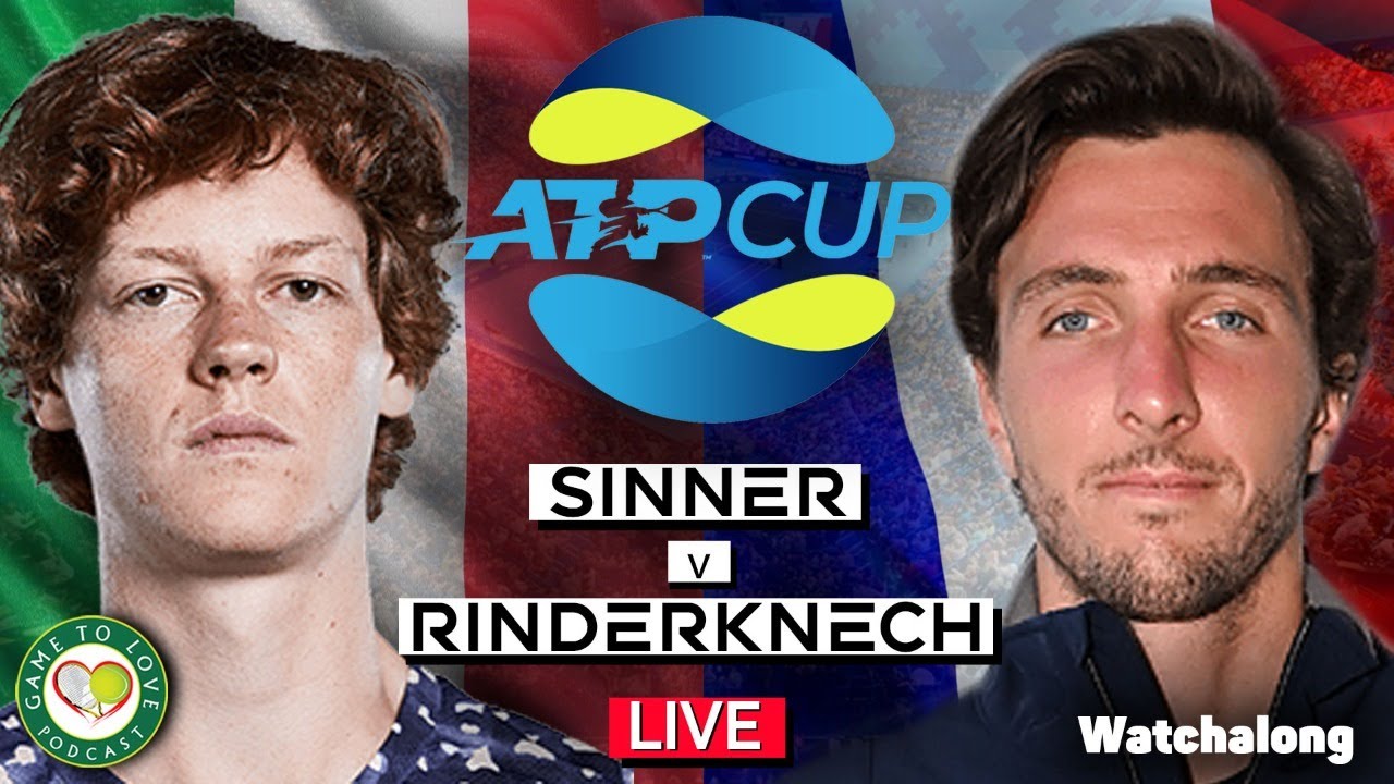 SINNER vs RINDERKNECH ATP Cup 2022 LIVE GTL Tennis Watchalong Stream