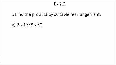 Find the product using suitable rearrangement #maths #ncert