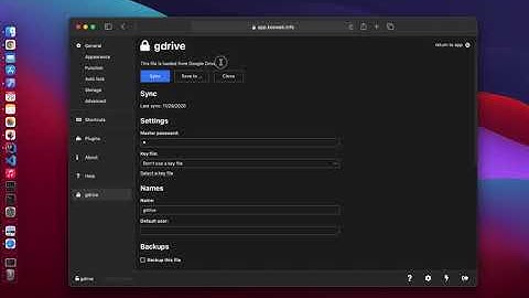 Using KeeWeb with Google Drive