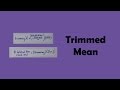 Understanding Trimmed Means
