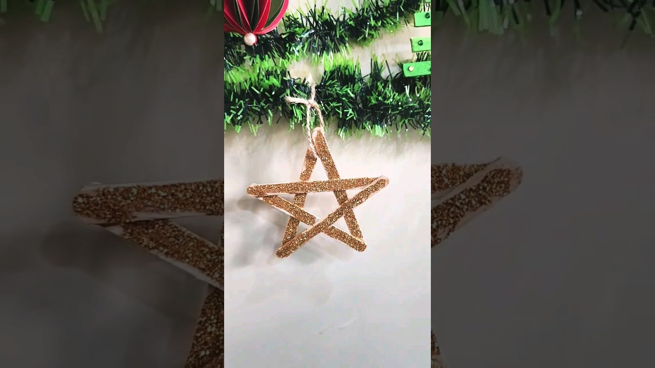 So Easy Hanging Star | Christmas tree ornaments decoration Tutorial