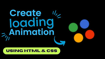 Membuat Animasi Loading Mengggunakan HTML & CSS || HTML CSS