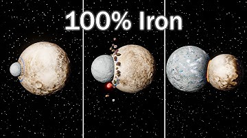 What if we collide Pluto with 100 sextillion kilograms of iron? | Universe Sandbox