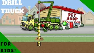 Drill Truck - Let's Drill Some Holes l For Kids screenshot 2
