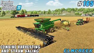 Harvesting of Grain and Straw Successfully Finished | Elmcreek Farm | Farming simulator 22 | ep 165