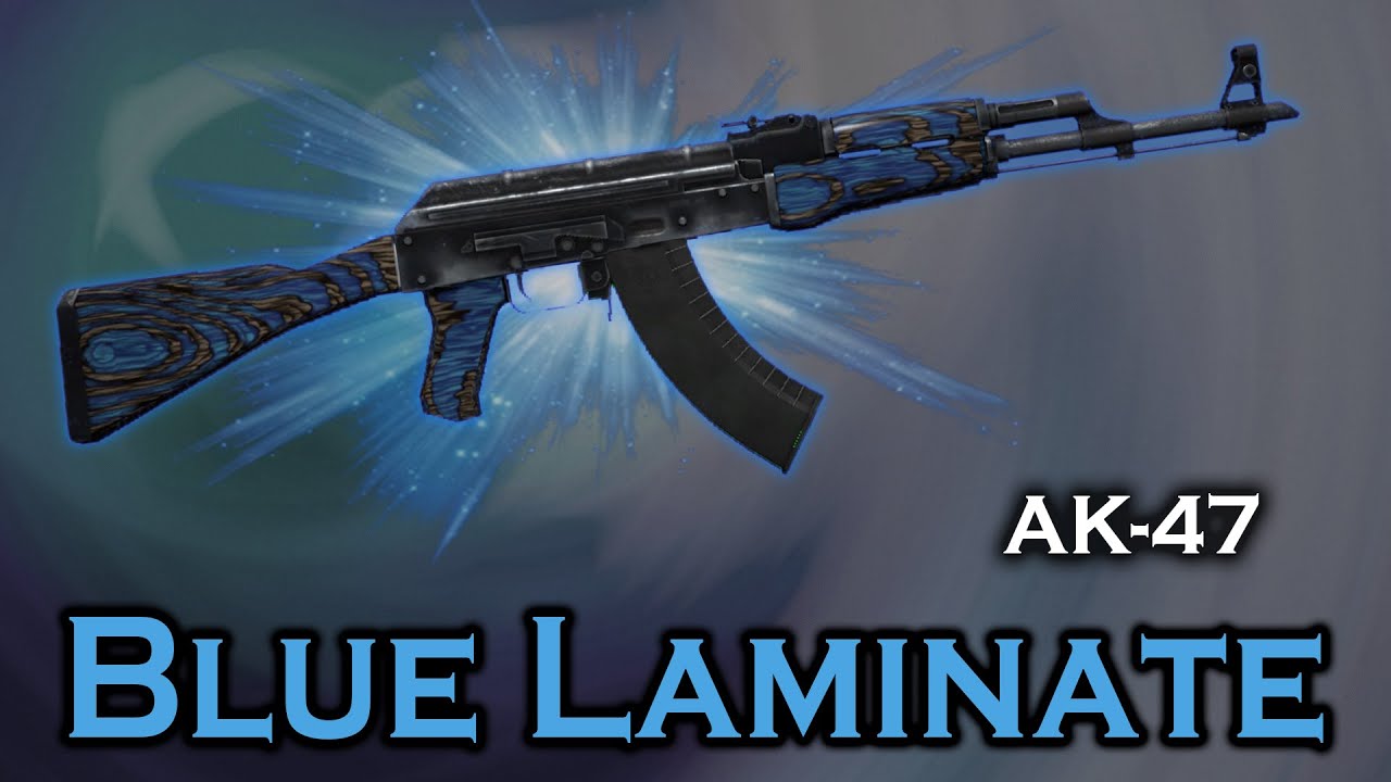 skitse Træts webspindel Levere Blue Laminate AK-47 StatTrak stickers skin preview FN/MW/FT/WW/BS - YouTube