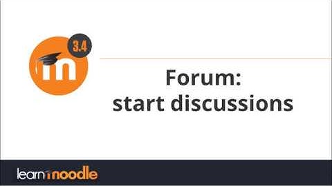 Forum: Moodle 3.4