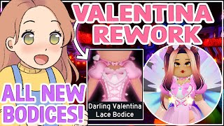 NEW DARLING VALENTINA REWORK, ALL BODICES REWORKED! Winter Guardian Rework & MORE!  Royale High