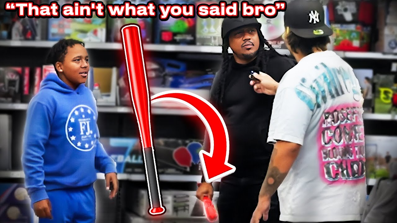 Walmart prank his dad wanted to fight me!