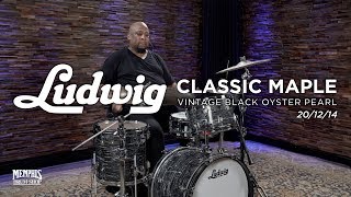 Ludwig Classic Maple Drum Set 20/12/14 - Vintage Black Oyster Pearl
