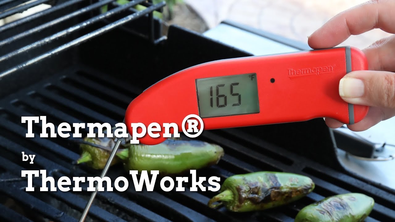 ThermoWorks Thermapen Mk4 Red BBQ Thermometer Rotating Display for