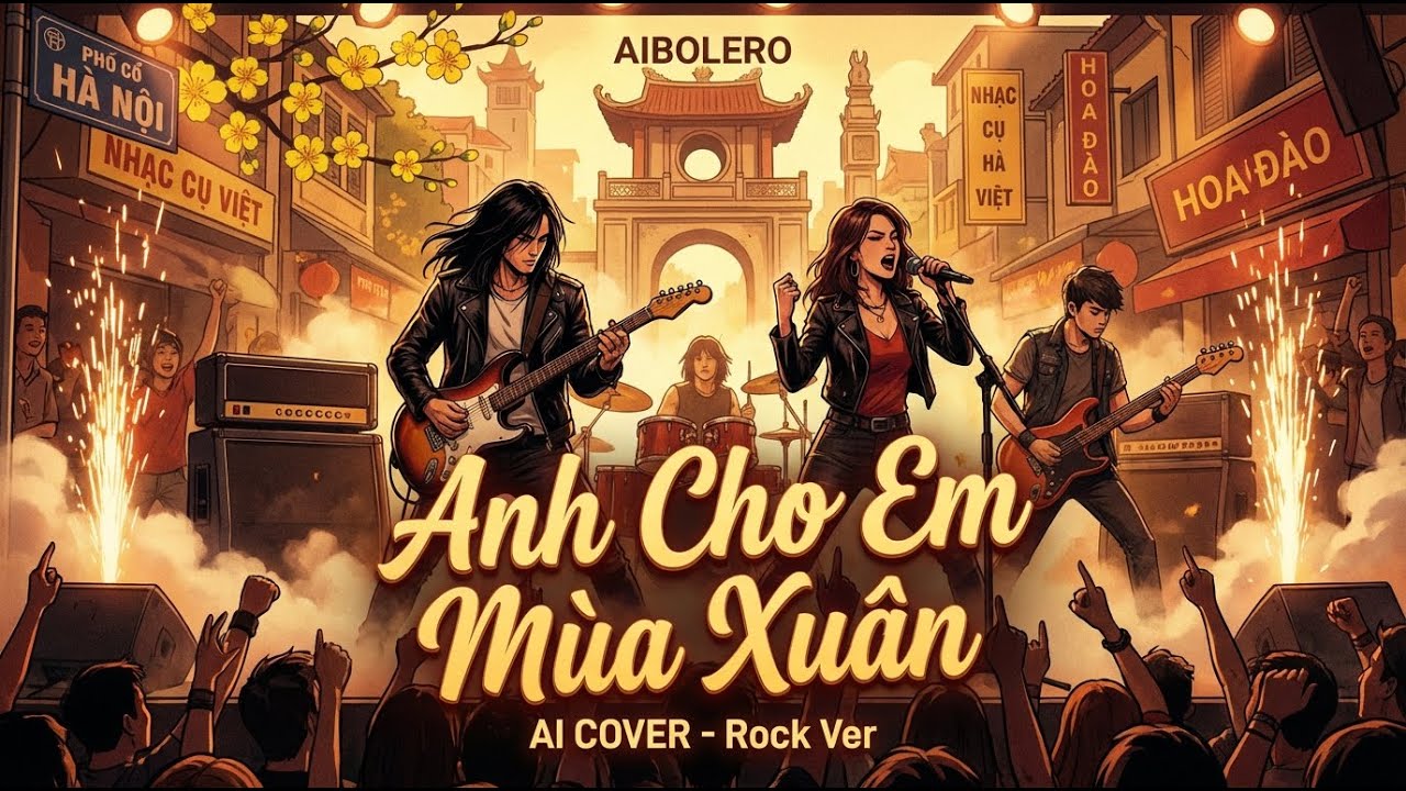 Anh Cho Em Mùa Xuân Rock | AI hát nhạc xuân xưa theo cách mới 