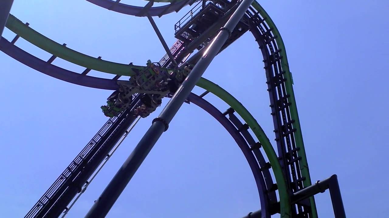 The Joker Roller Coaster New in 2016 at Six Flags Great Adventure