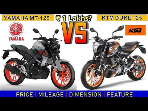 KTM 125 Duke vs Yamaha MT-125: ¿Cuál interesa más?