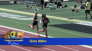 2023 TF - CIF-SS Prelims (D2) - 800 (Girls, all 4 heats)