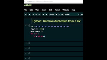 #python remove duplicate from a list