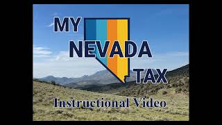 My Nevada Tax - Non Logged On Payment
